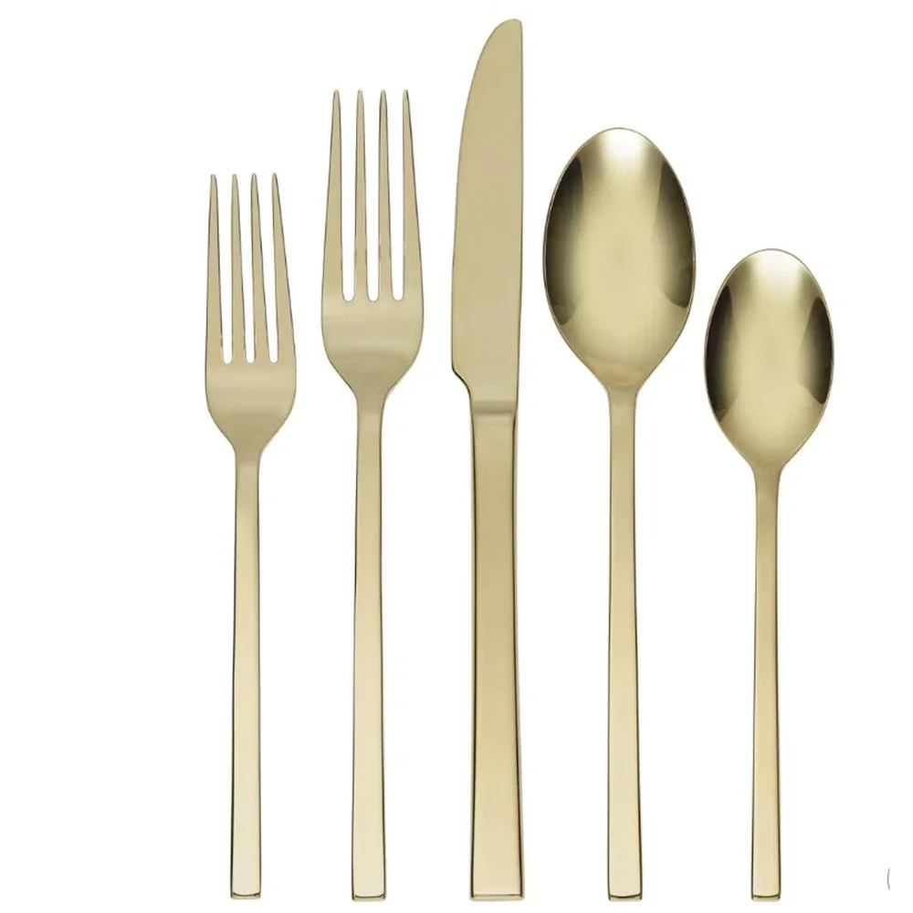 Oneida 20pc Allay Champagne Flatware Set Service For 4 New Modern & Elegant